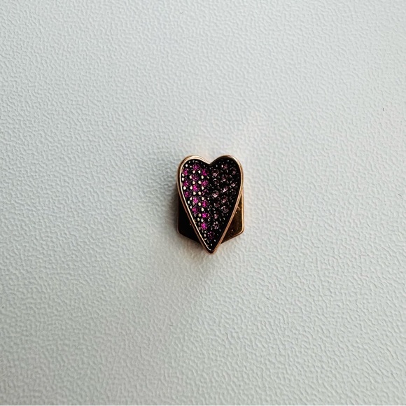 Keep Collective Heart Charm with Pink Crystals - Picture 3 of 3